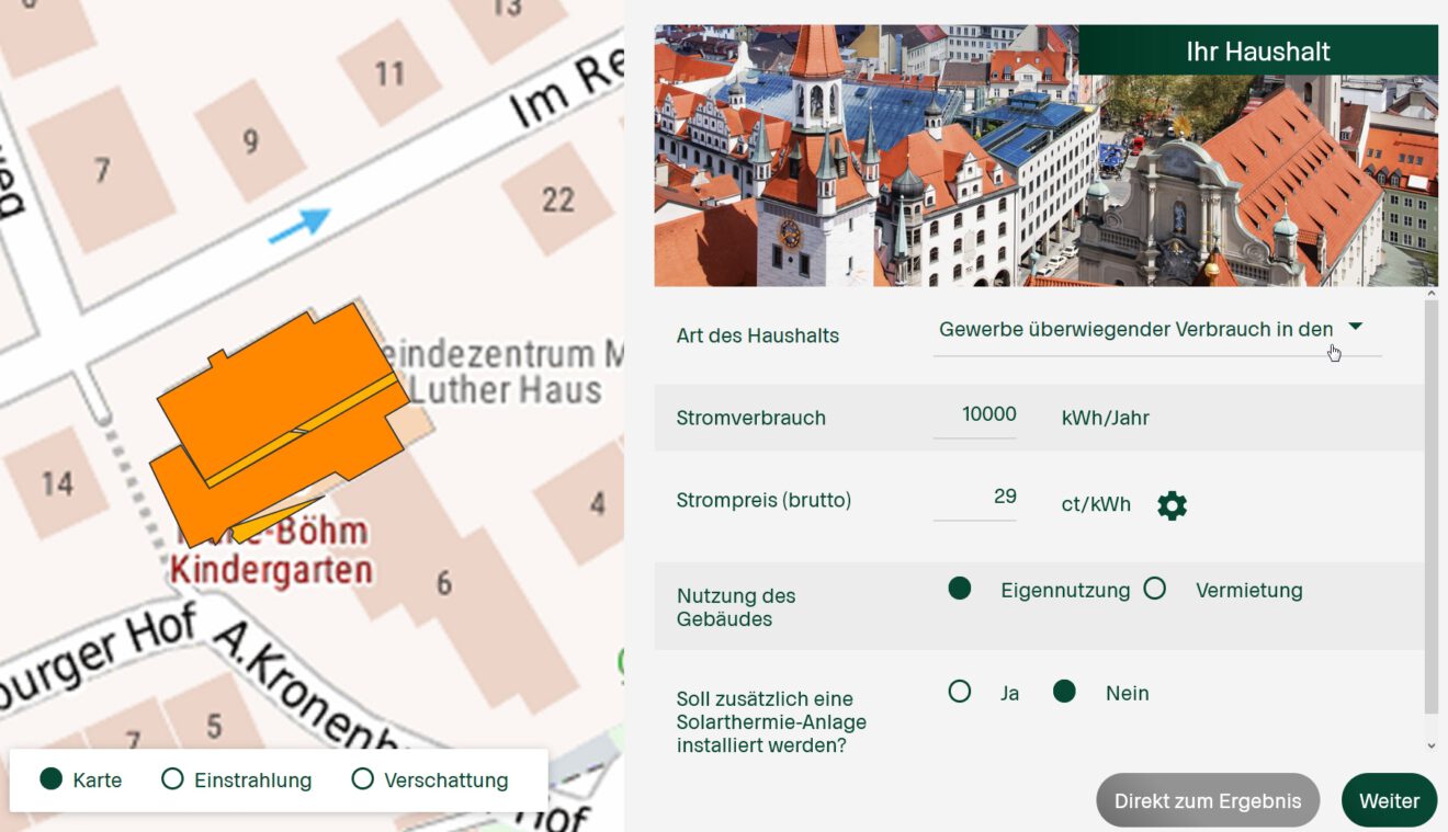 Überarbeitetes Solarkataster vom Landesamt für Umwelt Baden-Württemberg