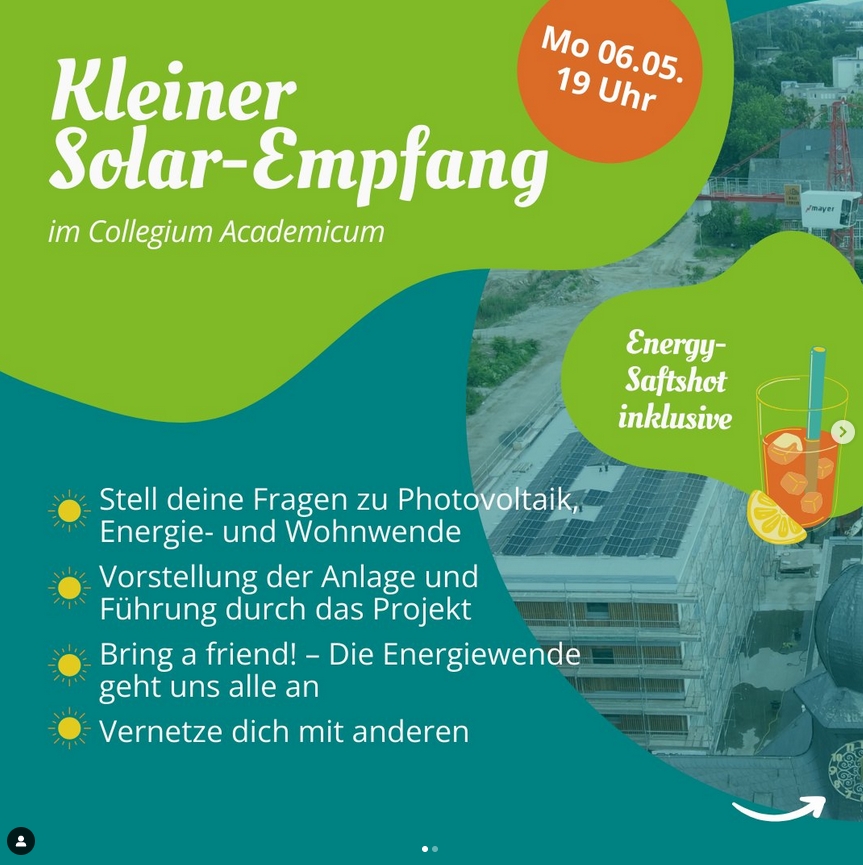 HEG: Kleiner Solarempfang, 12.06. 18:30h